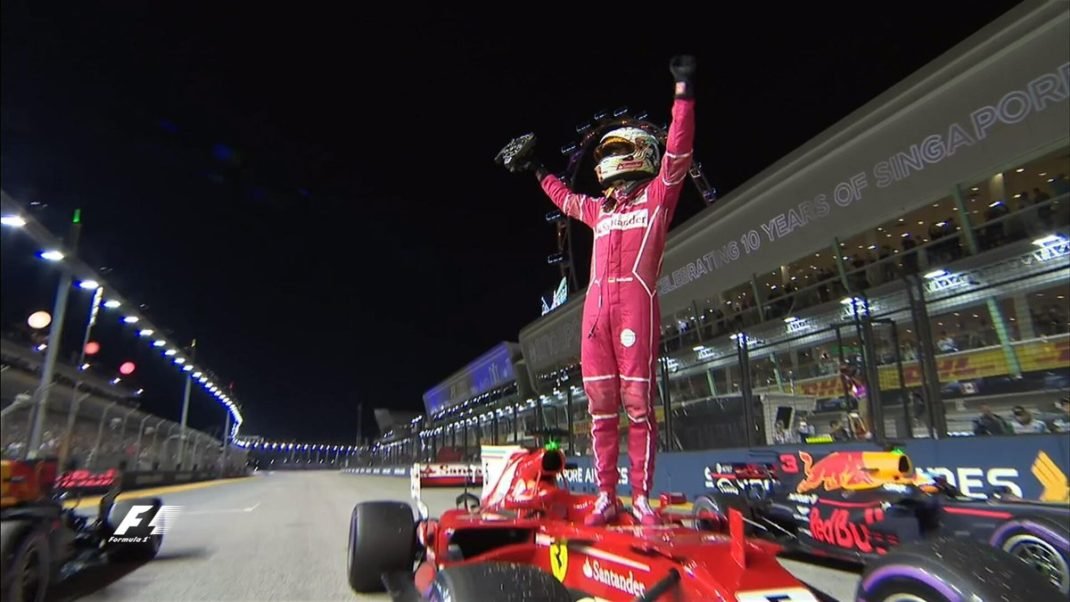Foto de Classificação – Rei de Cingapura, Vettel volta a marcar a pole, batendo os dois carros da Red Bull