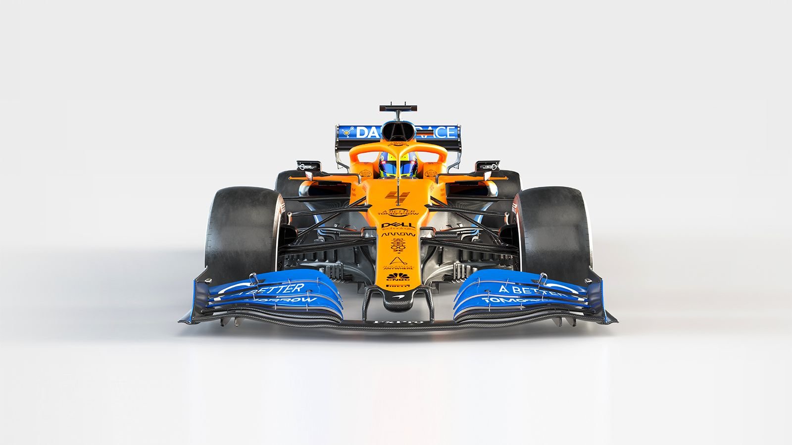 Foto de McLaren investe em pintura fosca para o MCL35 e uma presença maior do azul nas laterais