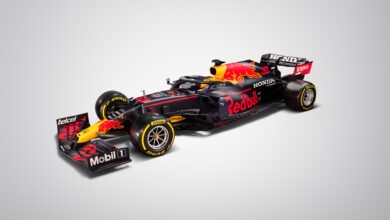 Foto de RB16B, o carro da Red Bull para a temporada 2021 da Fórmula 1